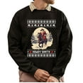 thumbnail image 1 of Christmas Sweatshirt, Howdy Santa Cowboy Riding Horse Christmas Sweatshirt, Western Ugly Sweater, Rustic Crewneck for Parties & Gifts, 1 of 5