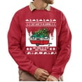 thumbnail image 1 of Christmas Sweatshirt, I Just Want to Go Camping Christmas Sweatshirt, Funny Holiday RV Ugly Sweater, Campfire & Camper Crewneck for Adventurers & Campers, 1 of 5