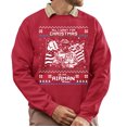 thumbnail image 1 of Christmas Sweatshirt, All I Want For Christmas Is My Airman Home Military Sweatshirt, Patriotic US Air Force Ugly Holiday Jumper, Emotional Soldier Support Gift for Families & Veterans, 1 of 5