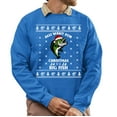 thumbnail image 1 of Christmas Sweatshirt, All I Want For Christmas Is A Big Fish Funny Fishing Sweatshirt, Festive Bass Angler Ugly Holiday Sweatshirt, Unique Fisherman Gift for Men & Women, 1 of 5