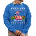 thumbnail image 1 of Christmas Sweatshirt, I Want a Flamingo for Christmas Funny Holiday Sweatshirt, Flamingo Lover Sweatshirt, Cute Bird & Gift Design, Best Friend Gift for Her, 1 of 5