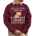 thumbnail image 1 of Christmas Sweatshirt, Just A Girl Who Loves Capybaras Funny Christmas Sweatshirt, Cute Animal Holiday Sweatshirt, Unique Capybara Lover Gift for Women & Girls, 1 of 5