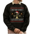 thumbnail image 1 of Christmas Sweatshirt, Legal Christmas Sweatshirt, Funny Lawyer Ugly Holiday Sweatshirt, Festive Judge Attorney Gift for Law Students & Paralegals, 1 of 5