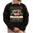 thumbnail image 1 of Christmas Sweatshirt, Let's Go Girls Flamingo Trip Sweatshirt, Cute Tropical Bird Group Holiday Jumper, Best Friend Gift for Her, 1 of 5