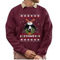 thumbnail image 1 of Christmas Sweatshirt, Men's Funny Cool Cows Christmas Sweatshirt, Holiday Ugly Sweater, Festive Crewneck for Parties & Cow Lovers, 1 of 5