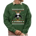 thumbnail image 1 of Christmas Sweatshirt, Men's Funny Cool Cows Christmas Sweatshirt, Holiday Ugly Sweater, Festive Crewneck for Parties & Cow Lovers, 1 of 5