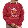 thumbnail image 1 of Christmas Sweatshirt, Merry Christmas Capybara in Sweater Sweatshirt, Cute Animal Holiday Sweatshirt, Adorable Capy Lover Gift for Men & Women, 1 of 5