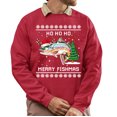 thumbnail image 1 of Christmas Sweatshirt, Merry Fishmas Funny Fishing Christmas Sweatshirt, Unique Fisherman & Outdoorsman Gift for Men and Women, 1 of 5