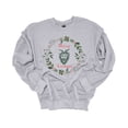 thumbnail image 1 of Christmas Sweatshirt Merry Krampus Christmas Wreath Crewneck Sweatshirt-Sports Grey-small, 1 of 1