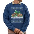 thumbnail image 1 of Christmas Sweatshirt, Mooey Christmas Cows Holiday Ugly Christmas Sweatshirt, Funny Festive Cow Sweatshirt for Parties & Gifts, 1 of 5