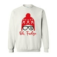 thumbnail image 1 of Christmas Sweatshirt Ralphie Oh Fudge Classic Christmas Movie Festive Holiday Christmas Crewneck Sweatshirt-White-small, 1 of 4