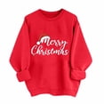 thumbnail image 1 of Christmas Sweatshirt Women Merry Christmas Print Sweatshirts Xmas Long Sleeve Fleece Shirts Crewneck Pullover Tops, 1 of 6