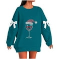 thumbnail image 1 of Christmas Sweatshirt for Women Oversized Pullover Tops Fashion Holiday Xmas Style Shirts Casual Long Sleeve Blouses Comfortable Women's Winter Sweaters, 1 of 5