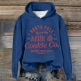 thumbnail image 1 of Christmas Sweatshirt Women‘S Merry Christmas Hoody Funny Christmas Graphic Hoody Fleece Casual Blouse Tops Oversized Hoodies for Women Blue L, 1 of 4