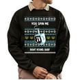 thumbnail image 1 of Christmas Sweatshirt, You Spin Me Right Round, Baby Funny Dreidel Hanukkah Sweatshirt, Witty Jewish Holiday Sweatshirt, Cute Dreidel Gift for Women & Men, 1 of 5