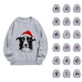 thumbnail image 1 of Christmas Sweatshirt for Men Women Long Sleeve Crewneck Casual Funny Cute Dog Graphic Sweatshirts Pullover Tops, 1 of 5