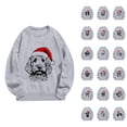 thumbnail image 1 of Christmas Sweatshirt for Men Women Long Sleeve Crewneck Casual Funny Cute Dog Graphic Sweatshirts Pullover Tops, 1 of 5