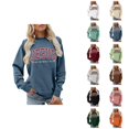 thumbnail image 1 of Christmas Sweatshirt for Women 2026 Long Sleeve Crewneck Jesus The Way The Truth The Life Christian Sweat Shirts Pullover Top, 1 of 4