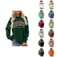 thumbnail image 1 of Christmas Sweatshirt for Women 2026 Long Sleeve Crewneck Jesus The Way The Truth The Life Christian Sweat Shirts Pullover Top, 1 of 4