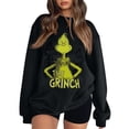 thumbnail image 1 of Christmas Sweatshirt for Women Crewneck 2025 Christmas Trees Long Sleeve Xmas Holiday Lightweight Pullover Black Small, 1 of 4