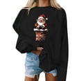 thumbnail image 1 of Christmas Sweatshirt for Women Crewneck Christmas Printed Long Sleeve Shirts Xmas Holiday Party Blouses Casual Pullover Sweater Tops, 1 of 4