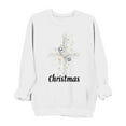 thumbnail image 1 of Christmas Sweatshirt for Women Cross Graphic Pullover Long Sleeve Holiday Casual Top Faith Christian Xmas Outfit, 1 of 5
