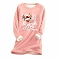 Christmas Sweatshirt for Women Cyber of Monday Deals 2024 elk Christmas