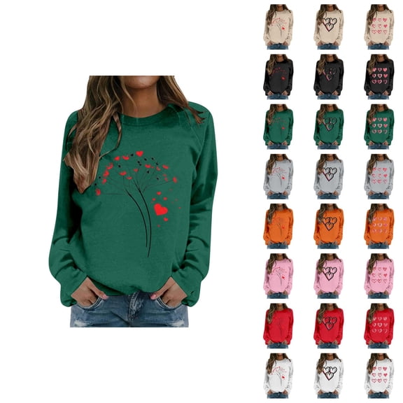Christmas Sweatshirt for Women Funny Xmas Tree Graphic Loose Soft Long Sleeve Pullover Xmas Tunic Tops Casual