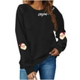 thumbnail image 1 of Christmas Sweatshirt for Women Long Sleeve Pullover Holiday Graphic Tops Loose Casual Crewneck Sweater, 1 of 5