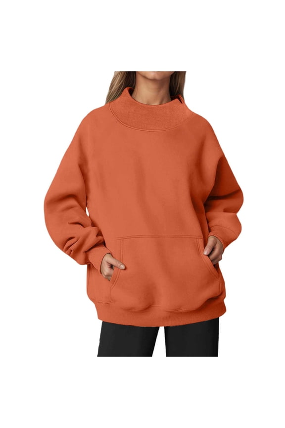 Christmas Sweatshirts For Women Christmas Tops Long Sleeve Mens Christmas Orange Graphic Sweatshirt Womens Winter Sweatshirts Holiday Sweatshirts