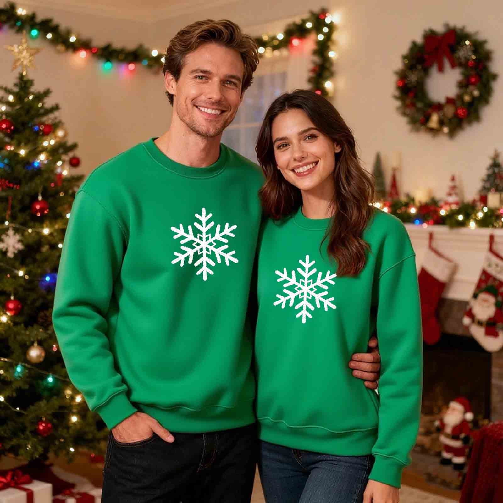 Christmas Sweatshirts Men Women's Merry Christmas Couples Matching ...