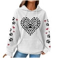 thumbnail image 1 of Christmas Sweatshirts for Women 2024 Women Hoodies Winter Sweater Clearance Womens Crew Neck Sweater Long Sleeve Sweater Fashionable Women's Printed Pullover Round Neck Top, 1 of 4