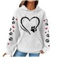 thumbnail image 1 of Christmas Sweatshirts for Women 2024 Women's Hoodie Clearance Warm Long Sleeve Tops Womens Crew Neck Sweater Fashionable Women's Printed Pullover Round Neck Top, 1 of 4