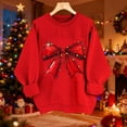 thumbnail image 1 of Christmas Sweatshirts for Women Fashion Xmas Printed Shirt Merry Christmas Tops Casual Funny Holiday Long Sleeve Outfits Crewneck Sweatshirt Pullover Top, 1 of 6