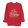 thumbnail image 1 of Christmas Sweatshirts for Women Merry Christmas Alphabets Graphic Pullover Sweater Blouses Crew Neck Shirts Top Long Sleeve Sweatshirt Top Xmas Clothes, 1 of 6