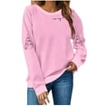 thumbnail image 1 of Christmas Sweatshirts for Women Plus Size Sweaters Women's Fashion Long Sleeve Blouses Xmas Printed Shirts Casual Loose Comfortable Holiday Pullover Tops, 1 of 5