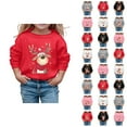 thumbnail image 1 of Christmas Sweatshirts for Girl 2025 Long Sleeve Crewneck Cute Reindeer Graphic Sweatshirt Xmas Holiday Pullover Tops, 1 of 5