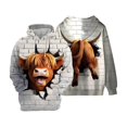 thumbnail image 1 of Christmas Sweatshirts for Men Long Sleeve Hooded Pullover Sweatshirt Xmas Gift Winter Warm Casual Festive Christmas Sweater Men Brown XL, 1 of 3