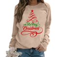 thumbnail image 1 of Christmas Sweatshirts for Women 2025 Long Sleeve Crewneck Festive Xmas Holiday Graphic Sweatshirt Pullover Tops, 1 of 5