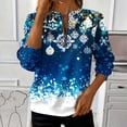 thumbnail image 1 of Christmas Sweatshirts for Women 2026 Novelty Snowflake Print Holiday Shirts Trendy Quarter Zip Long Sleeve Pullover, 1 of 5