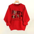 thumbnail image 1 of Christmas Sweatshirts for Women Crewneck Christmas Tree Graphic Long Sleeve Pullover Casual Festive Holiday Party Cozy Top, 1 of 5