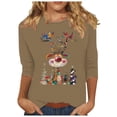 thumbnail image 1 of Christmas Sweatshirts for Women Fall Sweatshirts Plus Size Fashion Hoodies & Sweatshirts Long Sleeve Blouses Floral, 1 of 4