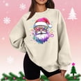 thumbnail image 1 of Christmas Sweatshirts for Women Long Sleeve Graphic Fashionable Loose Casual Round Neck Pullover Top, 1 of 5