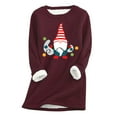 thumbnail image 1 of Christmas Sweatshirts for Women Plus Fleece Lined Sweatshirts Gnome Print Sweatshirt Crewneck Loungewear Sweatshirts on Womens Sweatshirt, 1 of 5