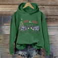thumbnail image 1 of Christmas Sweatshirts for Women Women'S Long Sleeve Christmas Animal Printed Loose Hooded Tops Pullover Blouse Womens Hoodie Army Green L, 1 of 5