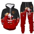thumbnail image 1 of Christmas Sweatsuits For Men Set 2 Piece Funny Xmas Graphic Hoodie Sweatshirt And Joggers Sweatpants Sets Casual Comfortable Fall Winter Lounge Sport Suit Set With Pocket, 1 of 3
