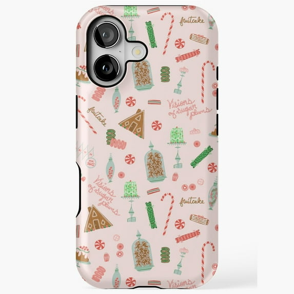 Christmas Sweets and Holiday Treats Print Artwork iPhone Case 17 to 11 Pro Max