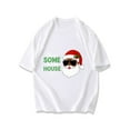 thumbnail image 1 of Christmas T Shirt Black Santa Claus With Sunglasses And Text Theres Some In This House Holiday Party Wear, 1 of 4