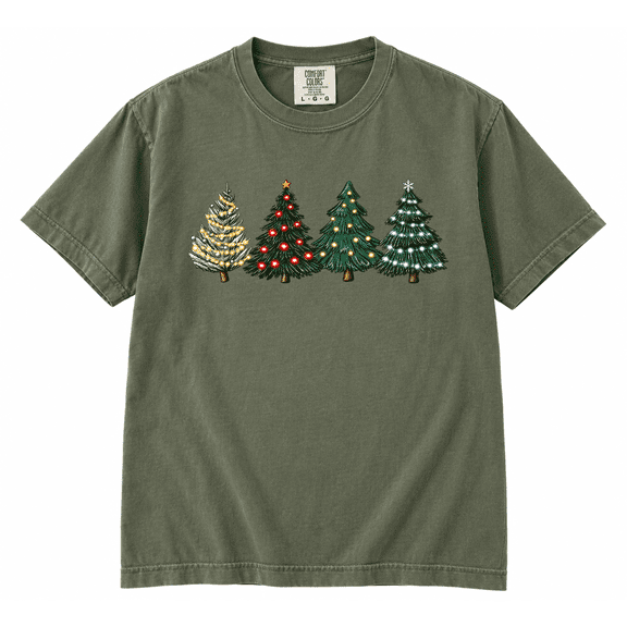 Christmas T-Shirt, Christmas Tree T-Shirt,Holiday T-shirt for Women