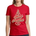 thumbnail image 1 of Christmas T Shirt for Her Merry Christmas Tree Ladies - S M L XL 2XL 3XL Xmas Graphic Tee - Christmas Gift Holiday Xmas Tee T-Shirt Womens, 1 of 2